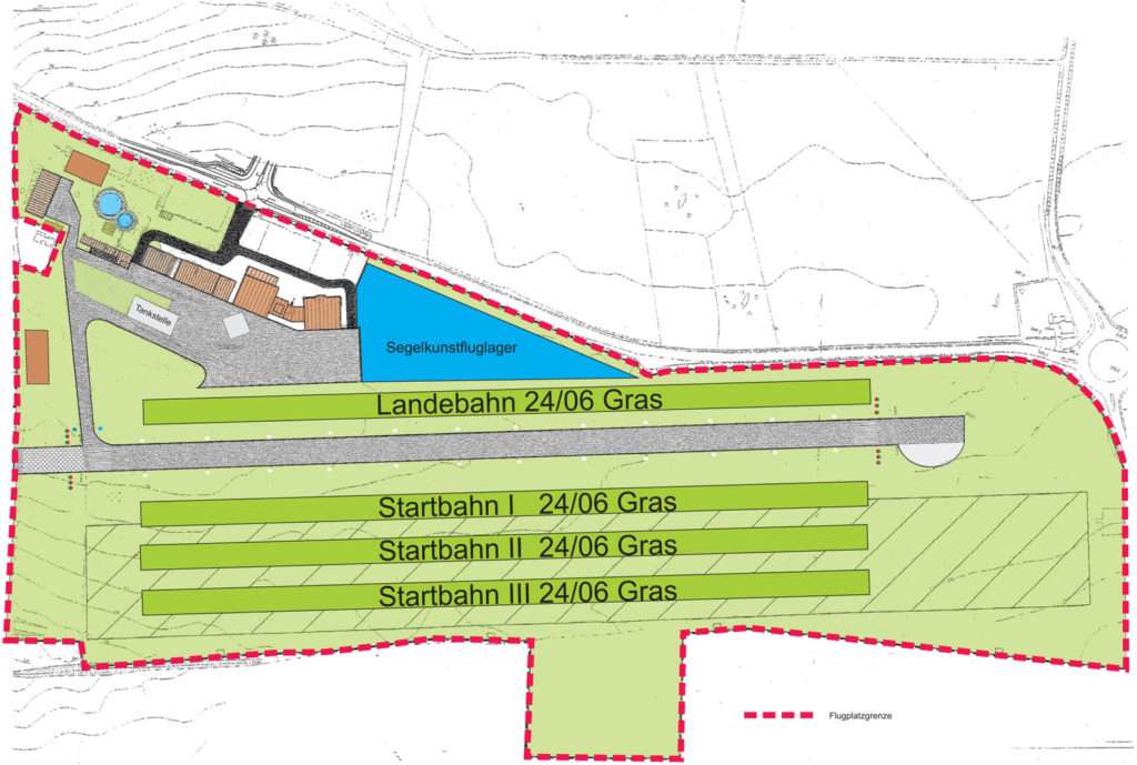 Lageplan Segelkunstflug-DM 2016 Gera-Leumnitz